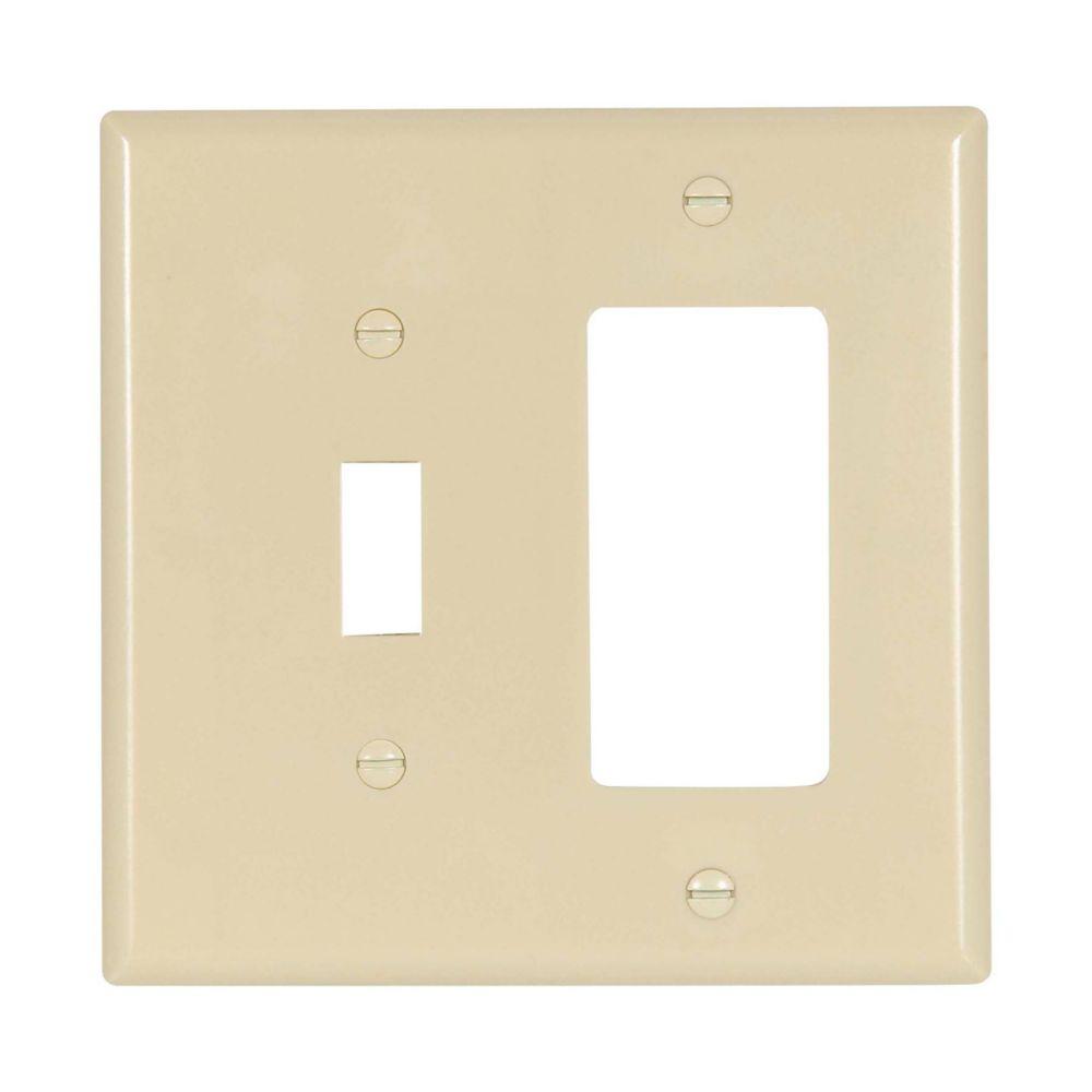 Wallplate 2G Tog/Deco Thermoset Mid IV