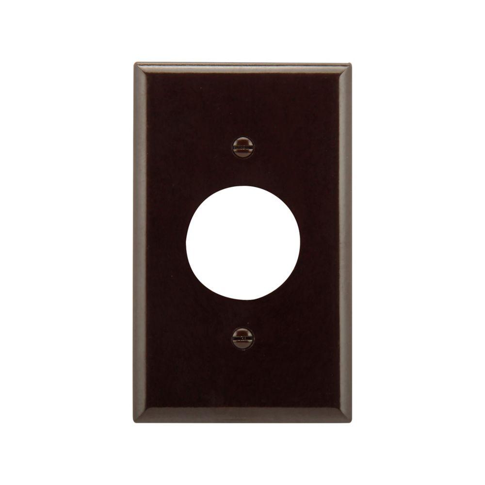 Wallplate 1G Single Recp Thrmst Std BR