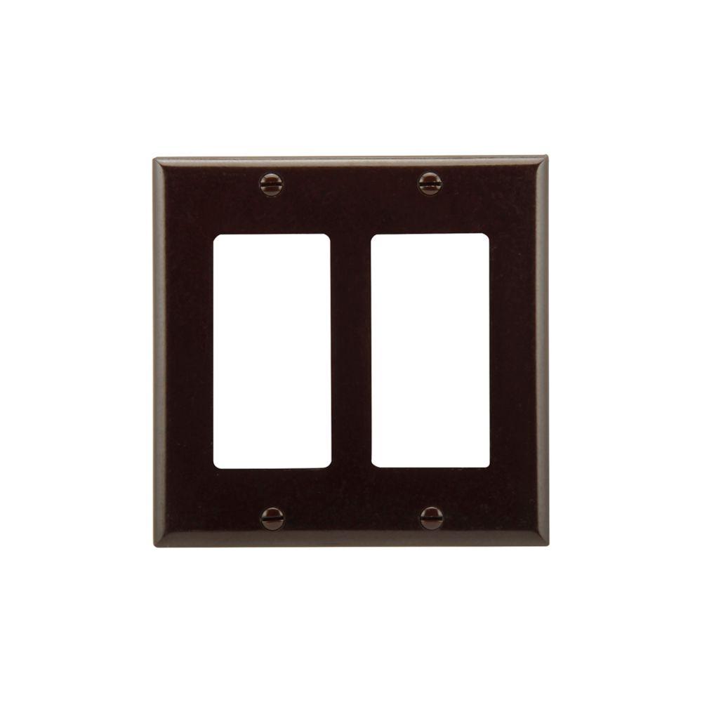 Wallplate 2G Decorator Thermoset Std BR