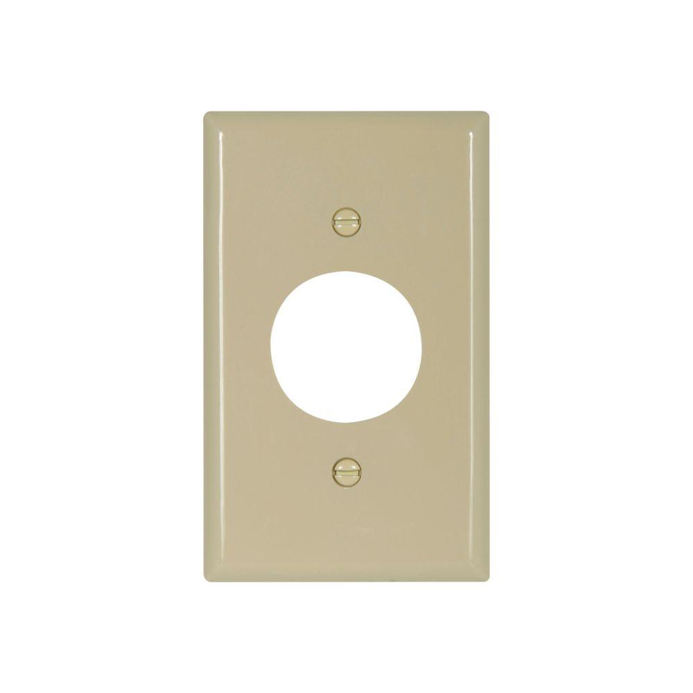 Wallplate 1G Single Recp Nylon Std IV