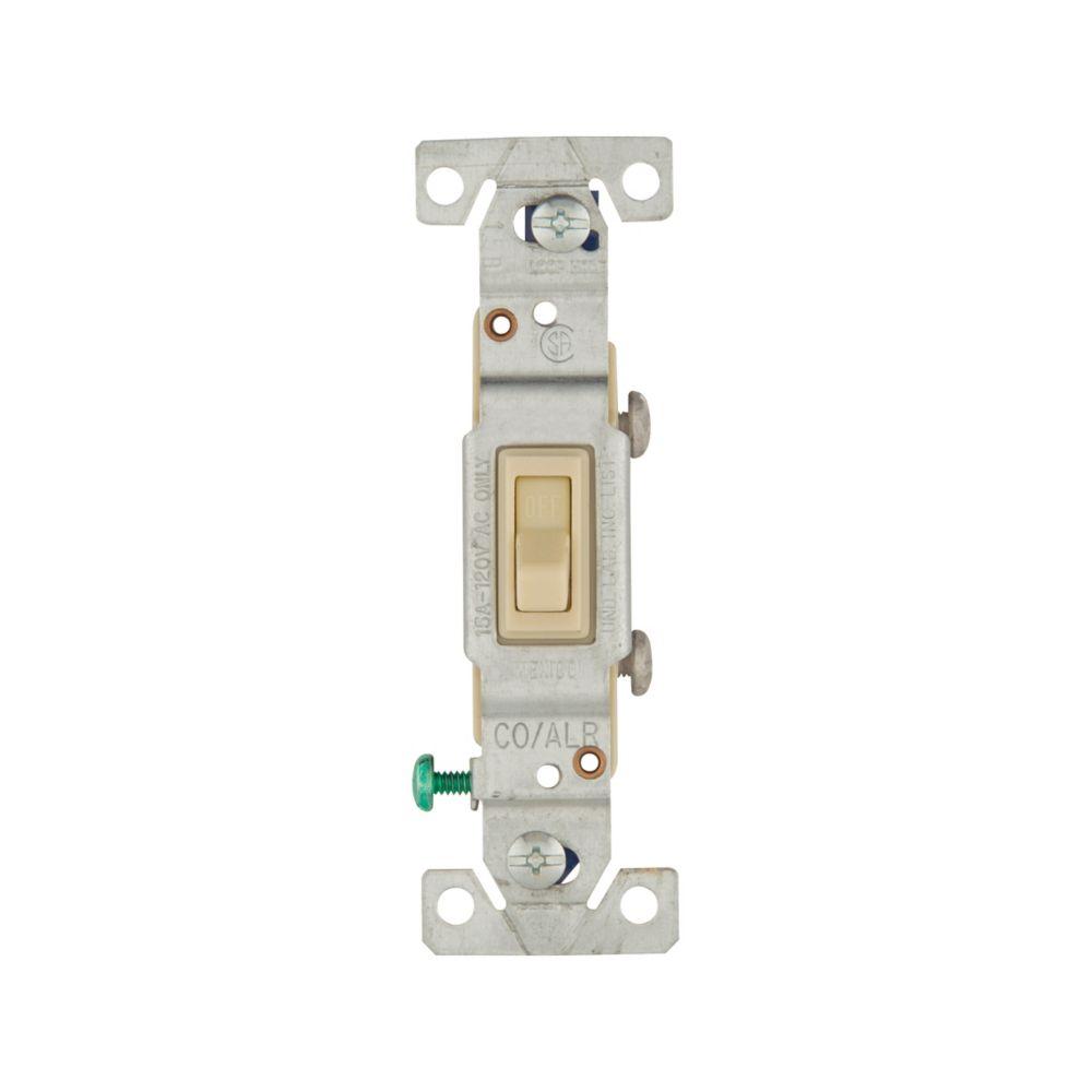 Switch CO/ALR Toggle SP 15A 120V Grd IV