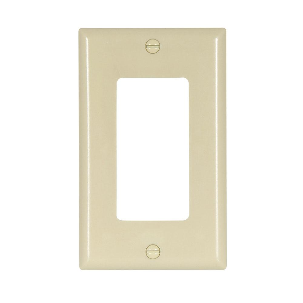 Wallplate 1G Deco Thermoset Std IV Can