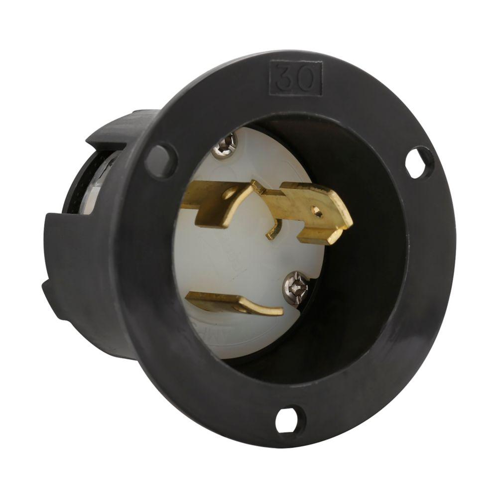 Flanged Inlet 30A 125/250V 3P3W H/L BW