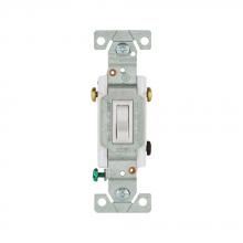 Eaton Wiring Devices 1303-7LTWBOX - Switch Toggle 3-Way LT 15A 120V Grd WH