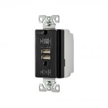 Eaton Wiring Devices TR7755BK-K-L - USB 3.1A DUPLEX RECP 15A 125V BK Lowes