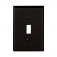 Eaton Wiring Devices PJ1BK-SP-L - Wallplate 1G Toggle Poly Mid BK