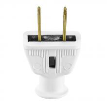 Eaton Wiring Devices BP183W-SP-L - Plug Rubber 15A125V 2P2W Str  Non-Pol WH