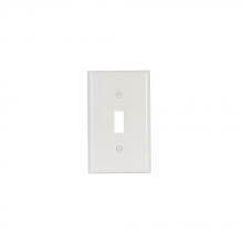 Eaton Wiring Devices 5134W-10-L - Wallplate 1G Toggle Nylon Std WH
