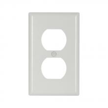 Eaton Wiring Devices 2132W-BOX - Wallplate 1G Duplex Recp Thrmst Std WH