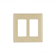 Eaton Wiring Devices 2152V-SP-L - Wallplate 2G Decorator Thermoset Std IV