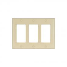 Eaton Wiring Devices 2163GY-BOX - Wallplate 3G Decorator Thermoset Std GY