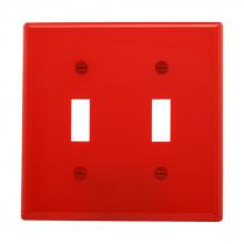 Eaton Wiring Devices 5139RD-BOX - Wallplate 2G Toggle Nylon Std RD