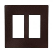 Eaton Wiring Devices PJS262RB-SP-L - 2 gang Decor Wallplate W/o screws, red