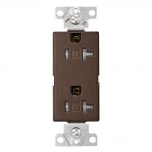 Eaton Wiring Devices TR1307RB-SP-L - Recp TR Deco Duplex 20A 125V 2P3W RB