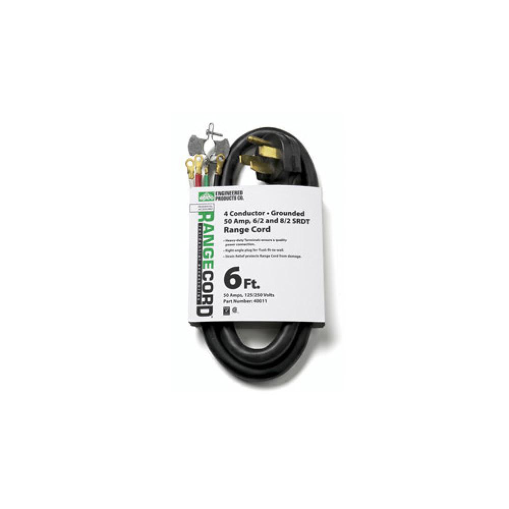 RNGE CD SRDT 6/2 8/2 4WR 6FT BLK 50 AMP