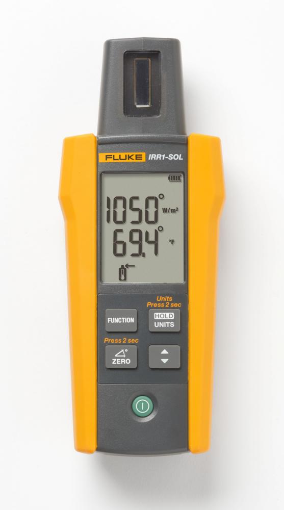 Solar Irradiance Meter, w/temp probe, carry case