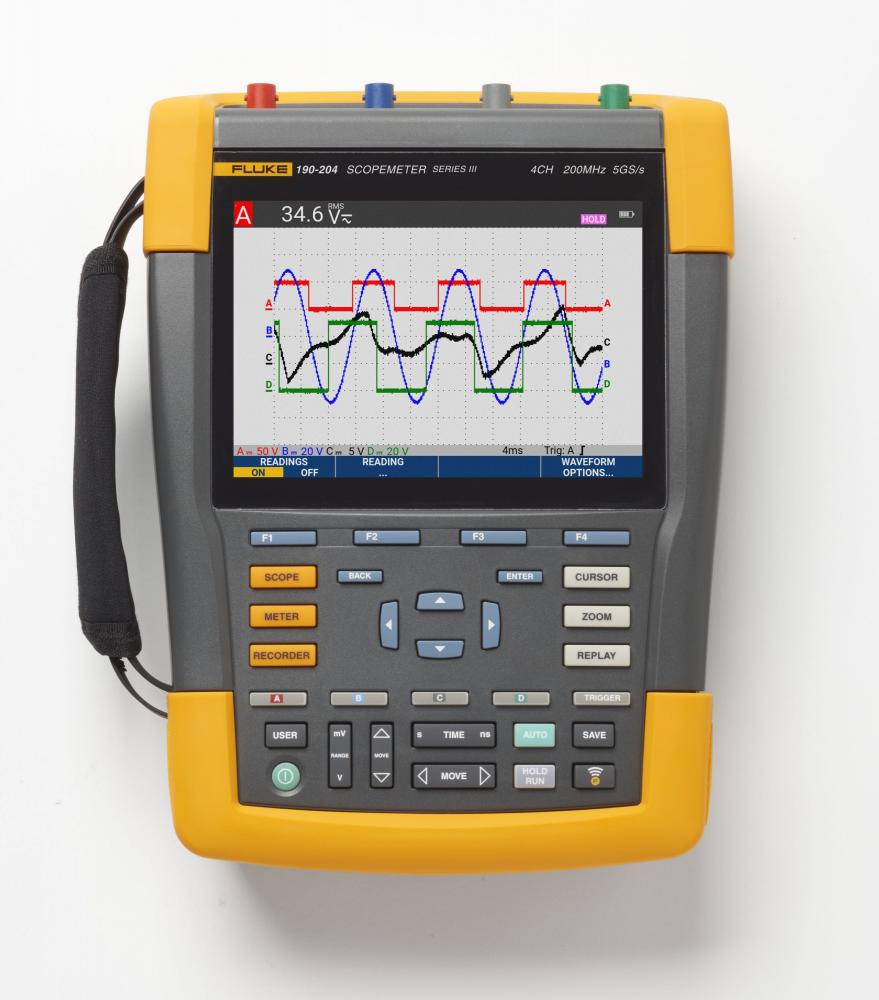 SCM 4 CHANNEL 200MHZ COLOR W/ TRACEABLE CAL