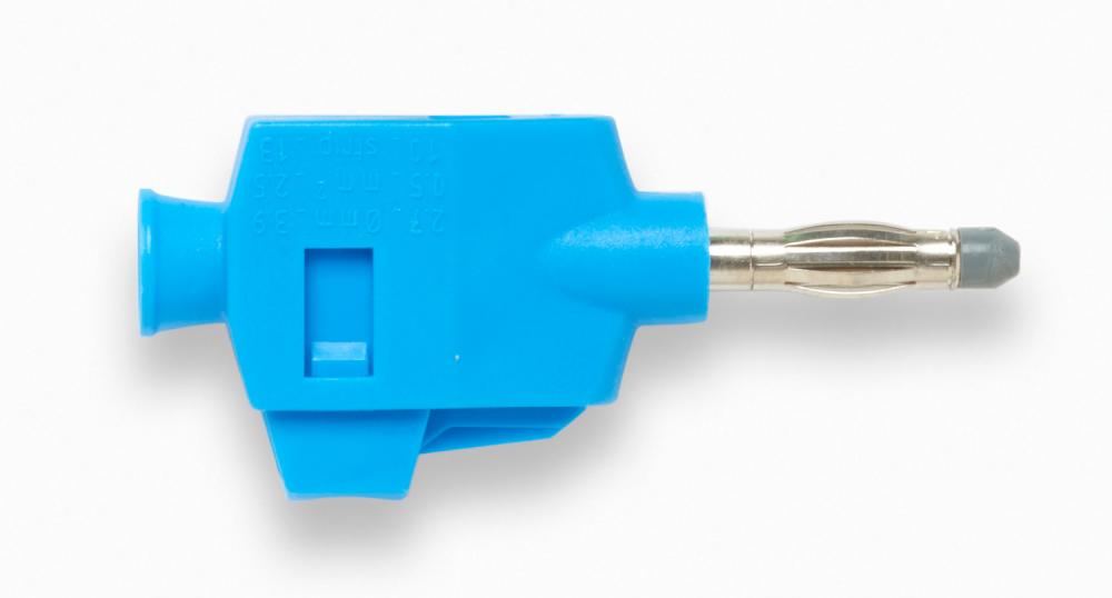 BANANA PLUG, QUICK CONNECTION (BLUE)