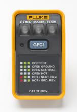 Fluke ST120 - Sckt TstER w/LDS GFCI Tst BUTTON AMER