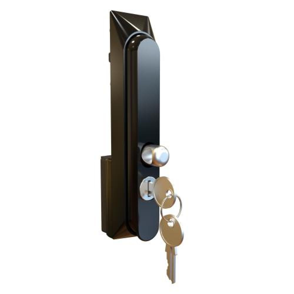 SWING HANDLE-KEY/PADLOCK-BLACK