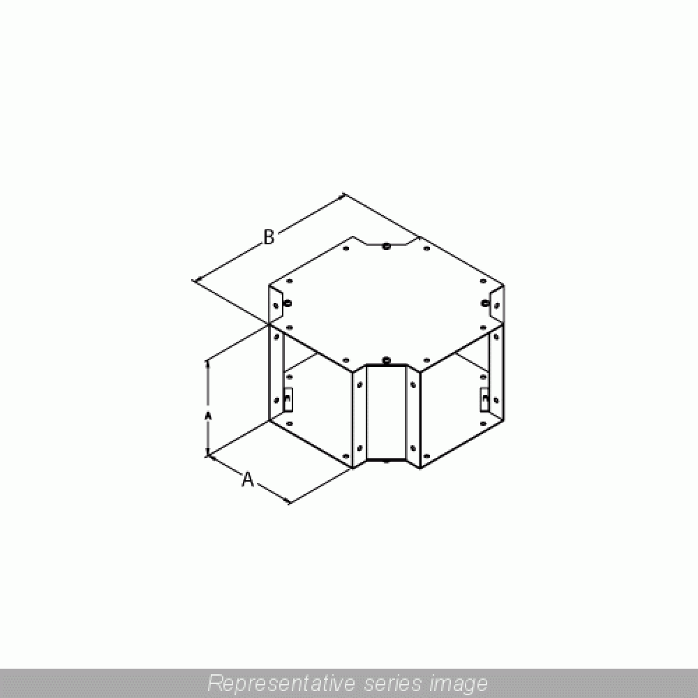 CROSS FITTING 12X12-GALV