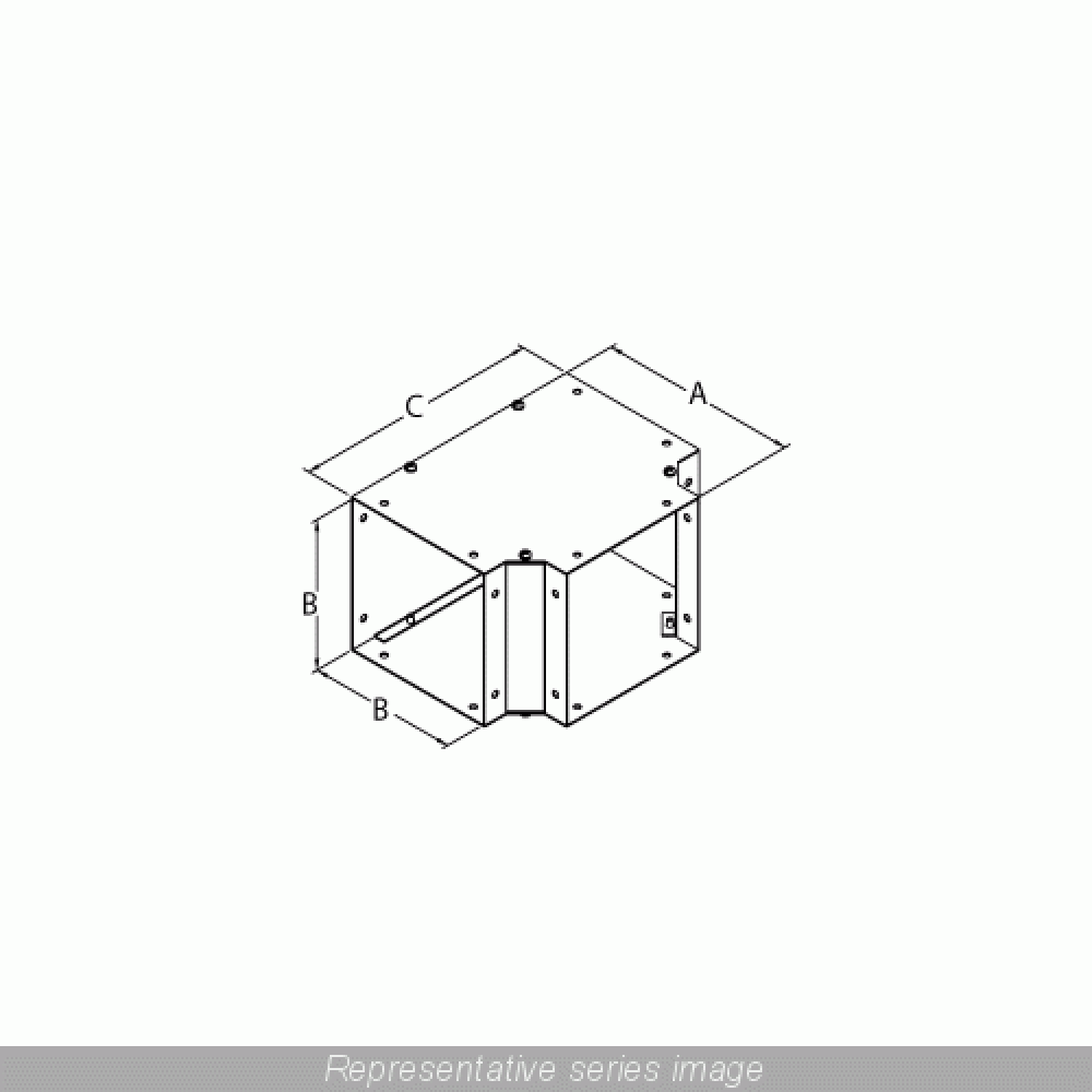 TEE FITTING 8X8-GALV