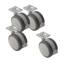 Hammond Manufacturing 1425BLSOFT - 4PK SOFT CASTERS (660LBS)