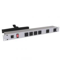 Hammond Manufacturing 1582H6B1 - 19" RACK MOUNT, 6 REC ON FRONT