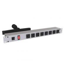 Hammond Manufacturing 1582H8C1 - 19" RACK MOUNT, 8 REC ON FRONT