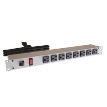 Hammond Manufacturing 1582T8B1 - 19" RACK MOUNT, 8 REC ON FRONT