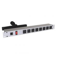 Hammond Manufacturing 1582T8C1 - 19" RACK MOUNT, 8 REC ON FRONT