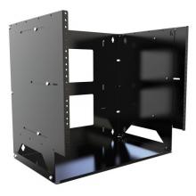 Hammond Manufacturing APBS198UBK - 8U ADJ WALL RACK WITH SHELF