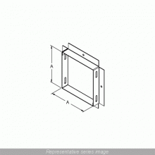 Hammond Manufacturing CWAD12G - PANEL ADAPTER 12X12-GALV