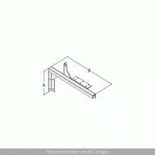 Hammond Manufacturing CWHW2G - HANGER WALL TYPE 2.5X2.5-GALV