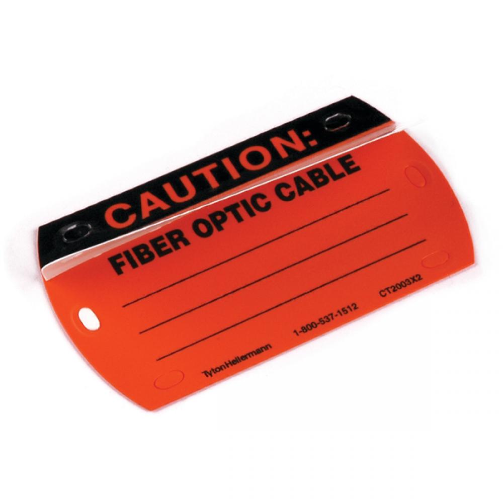 CAUTION WRITE-ON FIBER OPTIC