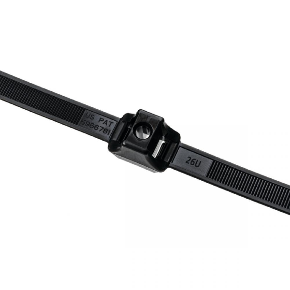 DUAL CLAMP TIE 19.2&#34; BLK HIR