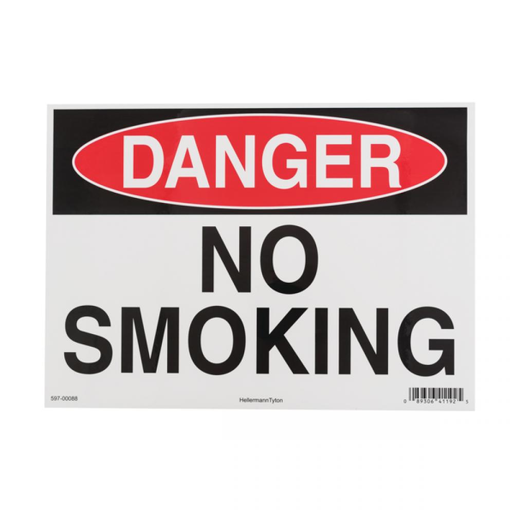 DANGER: NO SMOKING 25/EA 10&#34; X 14&#34;