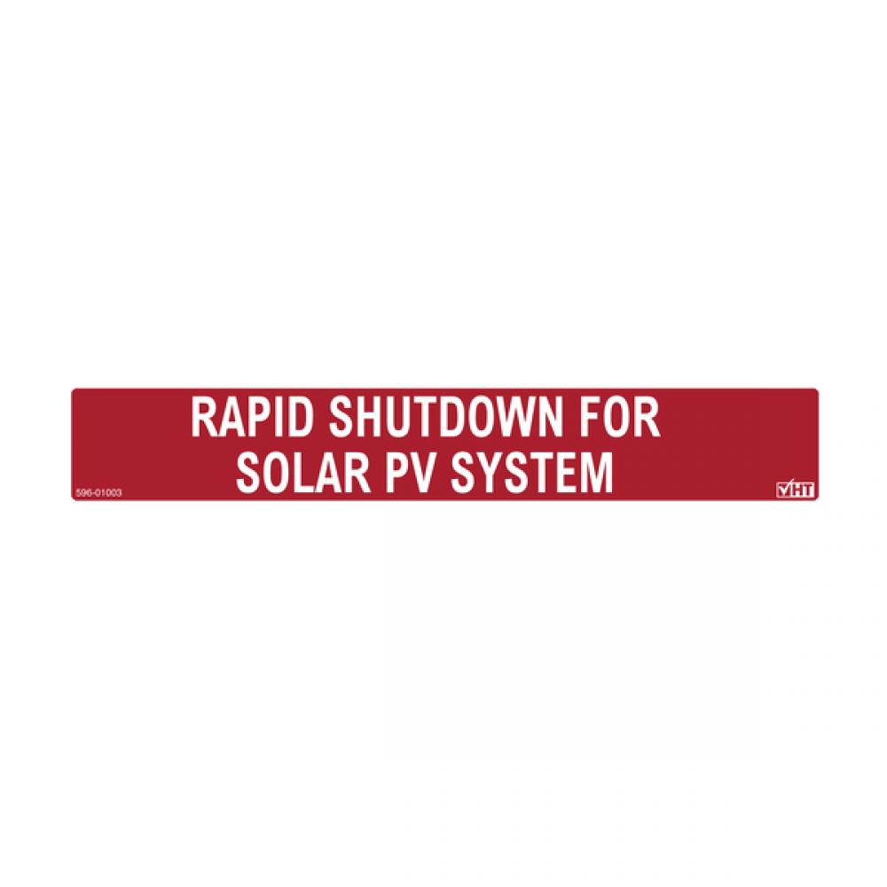RAPID SHUTDOWN PV, RED, 50/RL