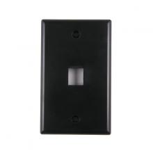 HellermannTyton FPSINGLE-BK - std. sngl Gang1 Port Faceplate - BK