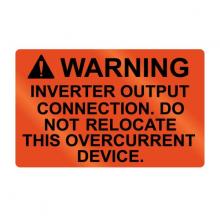 HellermannTyton 596-00836 - METAL WARN INVERTER 5/PK