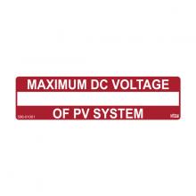 HellermannTyton 596-01001 - MAX DC VOLT PV SYS, RED, 50/RL