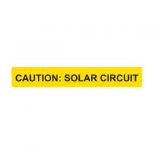 HellermannTyton 596-00247 - CAUTION SOLAR CIRCUIT 50/RL