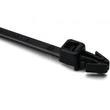 HellermannTyton T30RSF0C2 - T30RSF BLK PUSH MTG TIE 6.34"