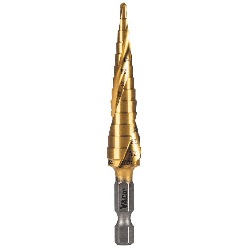 1/8&#34; to 1/2&#34; Step Drill Bit, VACO