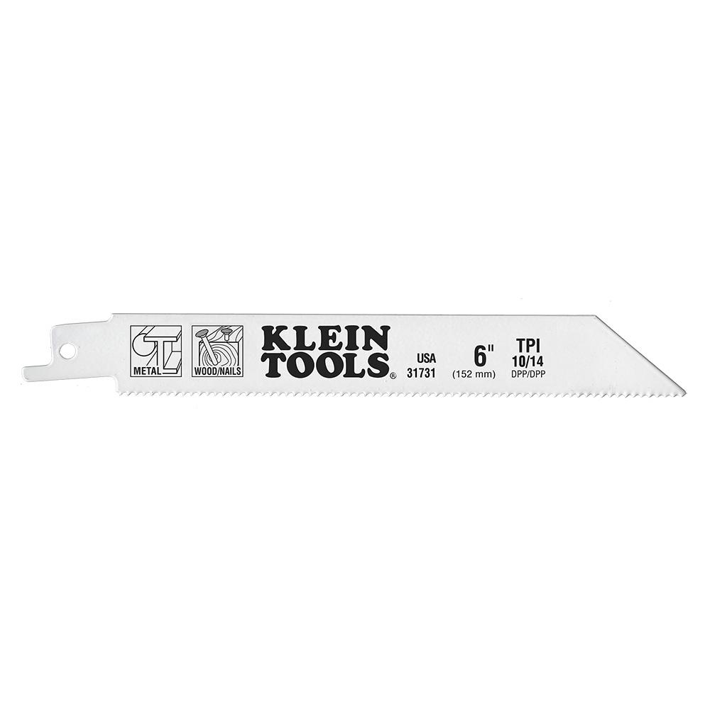 Recip. Blades, 6&#34; 10/14 TPI-5 Pk