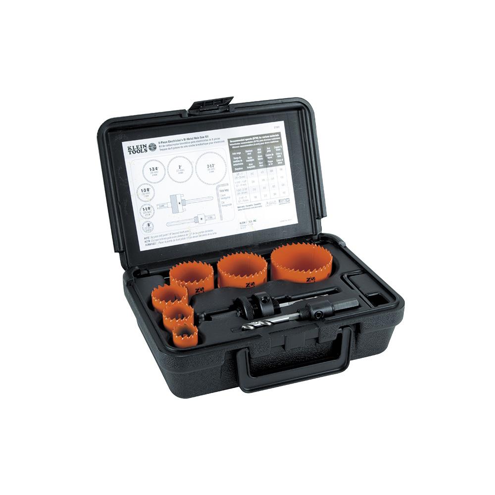 8 Piece Bi-Metal Hole Saw Kit