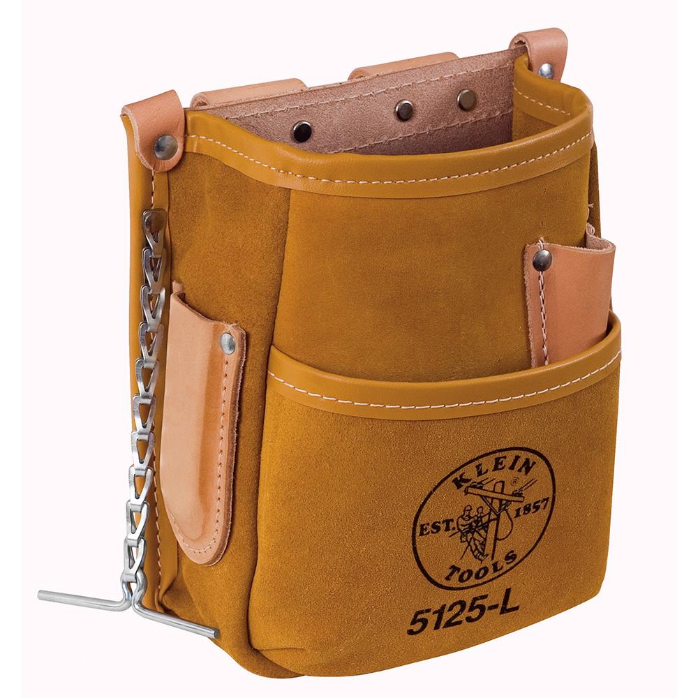 5 Pocket Tool Pouch Leather