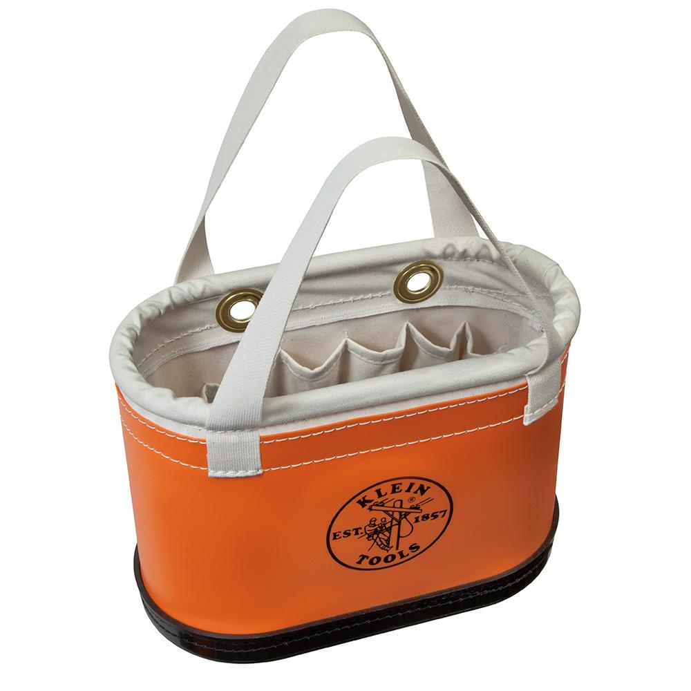 Hard Body Oval Bucket Orange/White