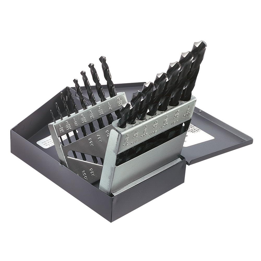 Regular-Point Drill-Bit Set, 15 Pc