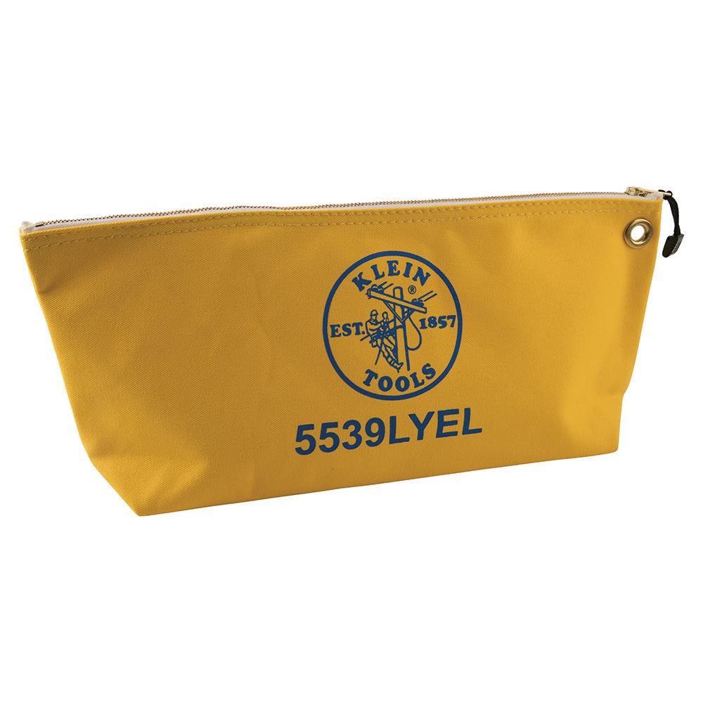 Canvas Tool Bag with Zipper, Yellow